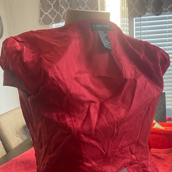 *3 for $20* Red houndstooth blazer by Rampage - Picture 7 of 8